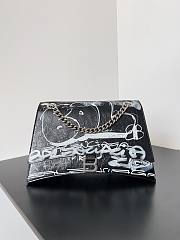 Fortok Balenciaga Medium Crush Shoulder Bag in Graffiti-printed Arena Lambskin - 1
