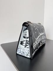 Fortok Balenciaga Medium Crush Shoulder Bag in Graffiti-printed Arena Lambskin - 2