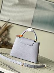 Fortok Louis Vuitton Capucines BB Bag Purple M59868 27x18x9cm - 2