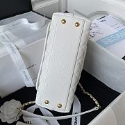 Fortok Chanel 23P Coco Handle Bag White 23cm - 5