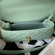 Fortok Chanel 23P Coco Handle Bag Green 23cm - 6