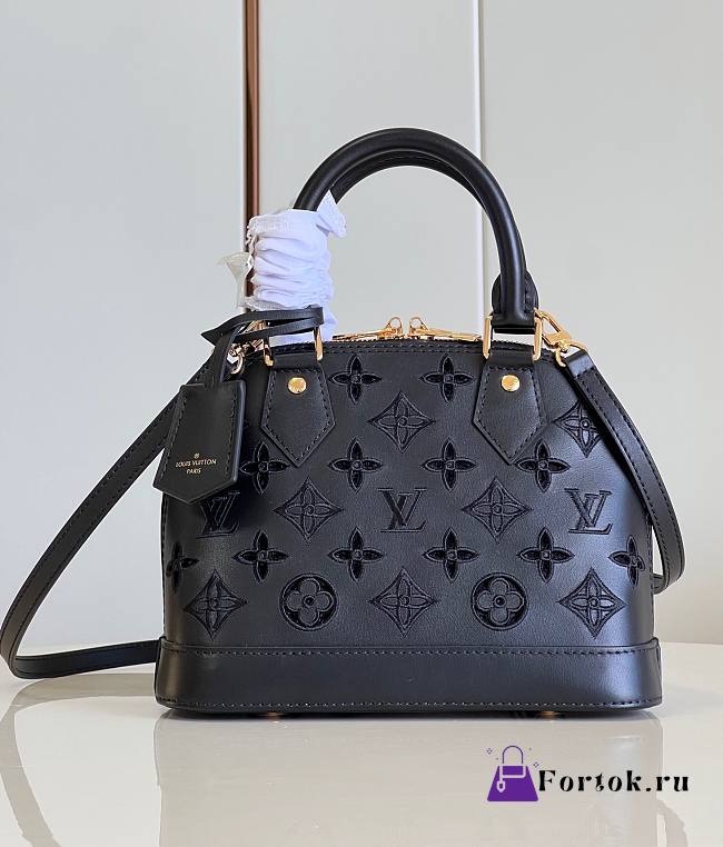 Fortok Louis Vuitton Alma BB Bag Black M22878 23.5x17.5x11.5cm - 1
