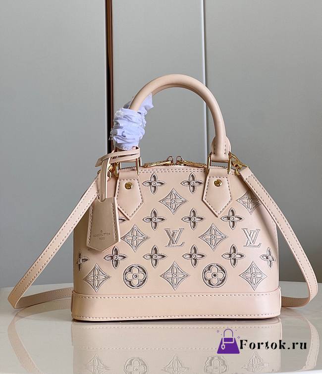 Fortok Louis Vuitton Alma BB Bag Beige M22878 23.5x17.5x11.5cm - 1