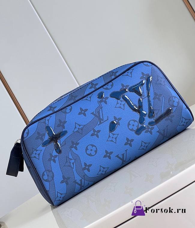 Fortok Louis Vuitton Dopp Kit Bag Monogram Aquagarden M82337 28x15x16.5cm - 1