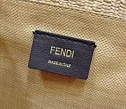Fortok Fendi Sunshine Medium Shopper In Natural Straw 36×17×30cm - 2