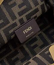 Fortok Fendi First Small Beige Raffia Macrame Bag 26x9.5x18cm - 2