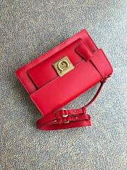 Fortok Salvatore Ferragamo Shoulder Bag Red 21G179 24.5x7x15.5cm - 6
