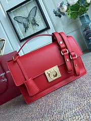 Fortok Salvatore Ferragamo Shoulder Bag Red 21G179 24.5x7x15.5cm - 3