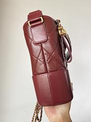 Fortok Chanel Gabrielle Medium Hobo Bag Burgundy 27cm - 6