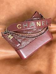 Fortok Chanel Gabrielle Medium Hobo Bag Burgundy 27cm - 4