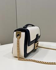 Fortok Fendi Nappa Bicolor Baguette Chain Bag 27×6×13cm - 5