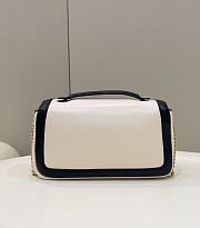 Fortok Fendi Nappa Bicolor Baguette Chain Bag 27×6×13cm - 2