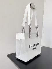 Fortok Balenciaga Duty Free Bag White 22.9x18.8x10.9cm - 5