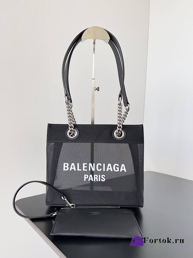 Fortok Balenciaga Duty Free Bag Black 22.9x18.8x10.9cm - 1