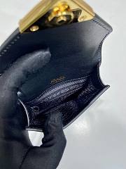 Fortok Prada Saffiano Leather Mini Bag Black 10.5x18x3cm - 3