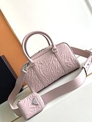 Fortok Prada Logo Shoulder Bag Pink 24x12.5x7cm - 4