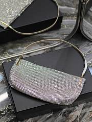 Fortok Saint Laurent Suzanne Shoulder Bag Silver 28×14×4cm - 3