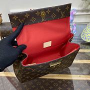 Fortok Louis Vuitton Cluny BB Bag Red and White M43791 28x20x10cm - 6