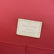 Fortok Louis Vuitton Cluny BB Bag Red and White M43791 28x20x10cm - 3