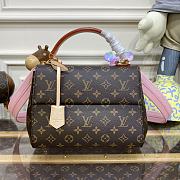 Fortok Louis Vuitton Cluny BB Bag Pink M44267 28x20x10cm - 1