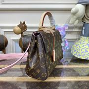 Fortok Louis Vuitton Cluny BB Bag Pink M44267 28x20x10cm - 5