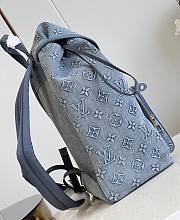 Fortok Louis Vuitton Montsouris Backpack Denim Canvas M22534 32x40x19cm - 4