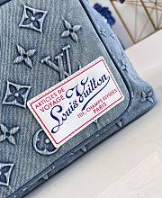 Fortok Louis Vuitton Montsouris Backpack Denim Canvas M22534 32x40x19cm - 2