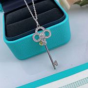 Fortok Tiffany Heart Crown Key Necklace - 6
