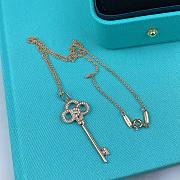 Fortok Tiffany Heart Crown Key Necklace - 3