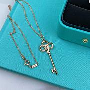 Fortok Tiffany Heart Crown Key Necklace - 2