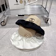 Fortok Chanel Straw Hat Black/White - 1