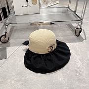 Fortok Chanel Straw Hat Black/White - 5