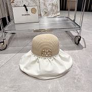 Fortok Chanel Straw Hat Black/White - 2