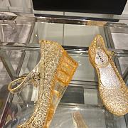 Fortok Chanel Plastic Sandals Gold - 5