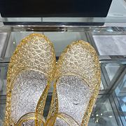 Fortok Chanel Plastic Sandals Gold - 2
