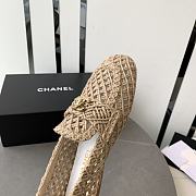 Fortok Chanel Braided Cord Loafers Beige - 6