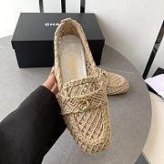 Fortok Chanel Braided Cord Loafers Beige - 4