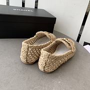 Fortok Chanel Braided Cord Loafers Beige - 2