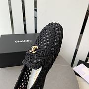 Fortok Chanel Braided Cord Loafers Black - 5