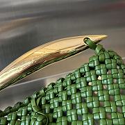 Fortok Bottega Veneta Braided Sardine Bag Green 29x24x7cm - 3