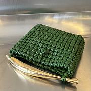Fortok Bottega Veneta Braided Sardine Bag Green 29x24x7cm - 4