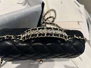 Fortok Chanel 23A CF Handle Bag Black 13x20x7cm - 5