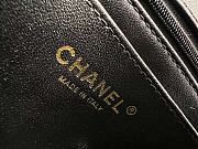Fortok Chanel 23A CF Handle Bag Black 13x20x7cm - 3