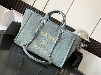 Fortok Chanel 23 Denim Tote Bag 38x30x22cm