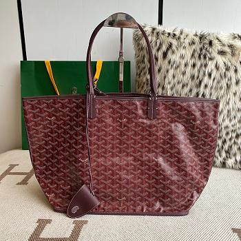 Fortok Goyard Aniou Tote Bag Burgundy 30×14×25cm