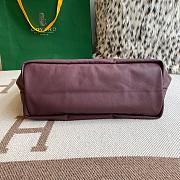 Fortok Goyard Aniou Tote Bag Burgundy 30×14×25cm - 6