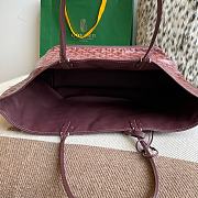 Fortok Goyard Aniou Tote Bag Burgundy 30×14×25cm - 4