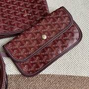 Fortok Goyard Aniou Tote Bag Burgundy 30×14×25cm - 2