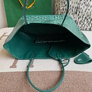 Fortok Goyard Aniou Tote Bag Green 30×14×25cm - 5