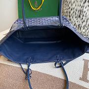 Fortok Goyard Aniou Tote Bag Blue 30×14×25cm - 6